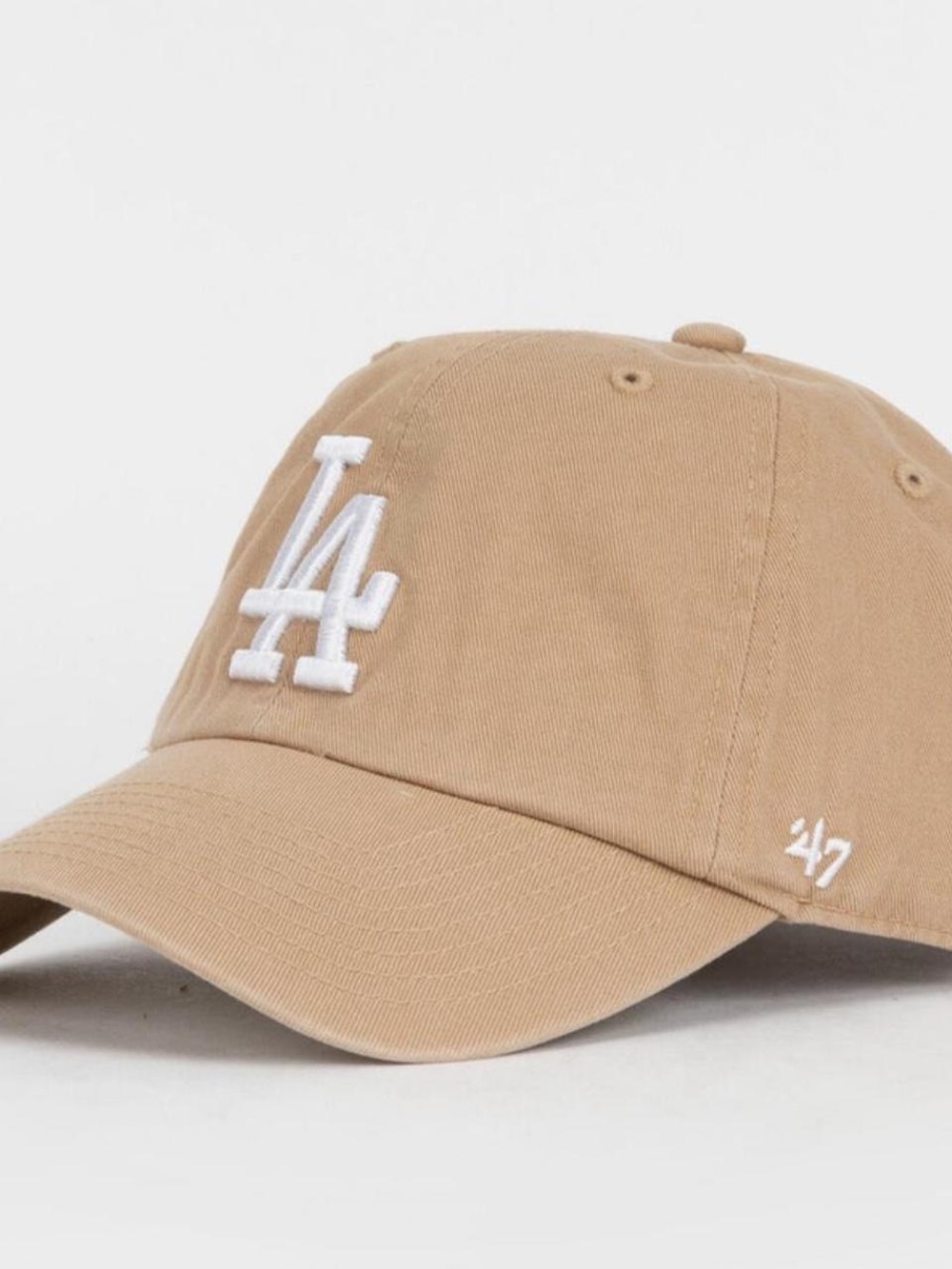 '47 Los Angeles Dodgers Tan Cap with Mesh Sides